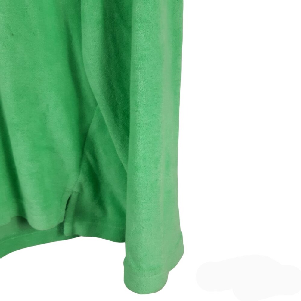 Fabletics The Island Terry Hoodie Green Hooded Long Sleeve Sweatshirt Size Large - Picture 6 of 8
